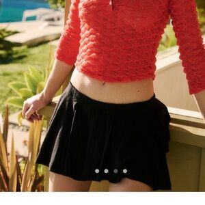Free People Black Skort